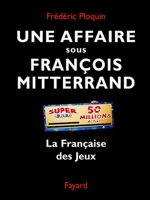 cover image of Une affaire sous François Mitterrand
